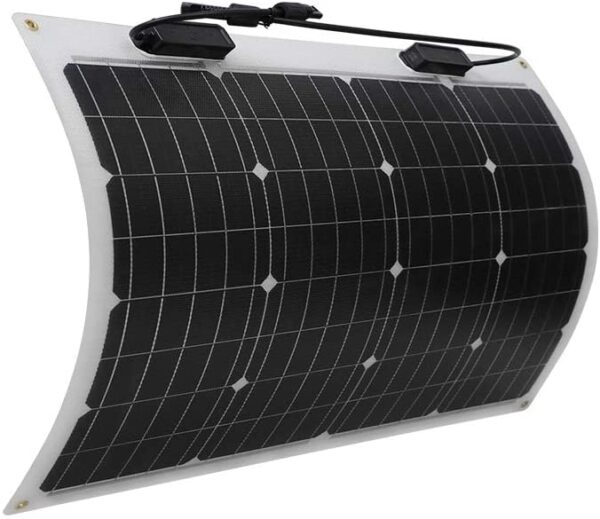 160 Watt 12 Volt Extremely Flexible Monocrystalline Solar Panel Ultra Lightweight, Ultra Thin, Up to 248 Degree Arc, for RV, Boats, Roofs, Uneven...