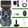 T200 4K 30MP Solar panel Trail Camera with WiFi Bluetooth