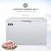 Commercial Top Chest Freezer 7 Cu. Ft - Deep Ice Cream Freezer with Wire Storage Basket, Solid Door, for Groceries, Kitchen, Restaurant White