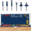 BOSCH 1617EVSPK Wood 12 Amp Router Tool Combo Kit - 2.25 Horsepower Plunge Router & Fixed Base with a Variable Speed