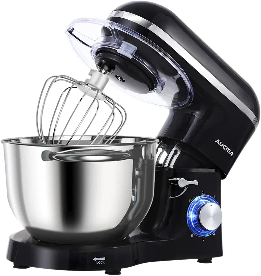 9012b967540f3d11a3eaa94b86d9378ed160498dbbe936e7b71a8840ee090fd6 Aucma Stand Mixer, 6.5-QT 660W 6-Speed Tilt-Head Food Mixer, Kitchen Electric Mixer