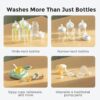 Baby Bottle Washer, Sterilizer & Dryer - All-in-One Cleaning Machine for Bottles, Pump Parts & Baby Essentials