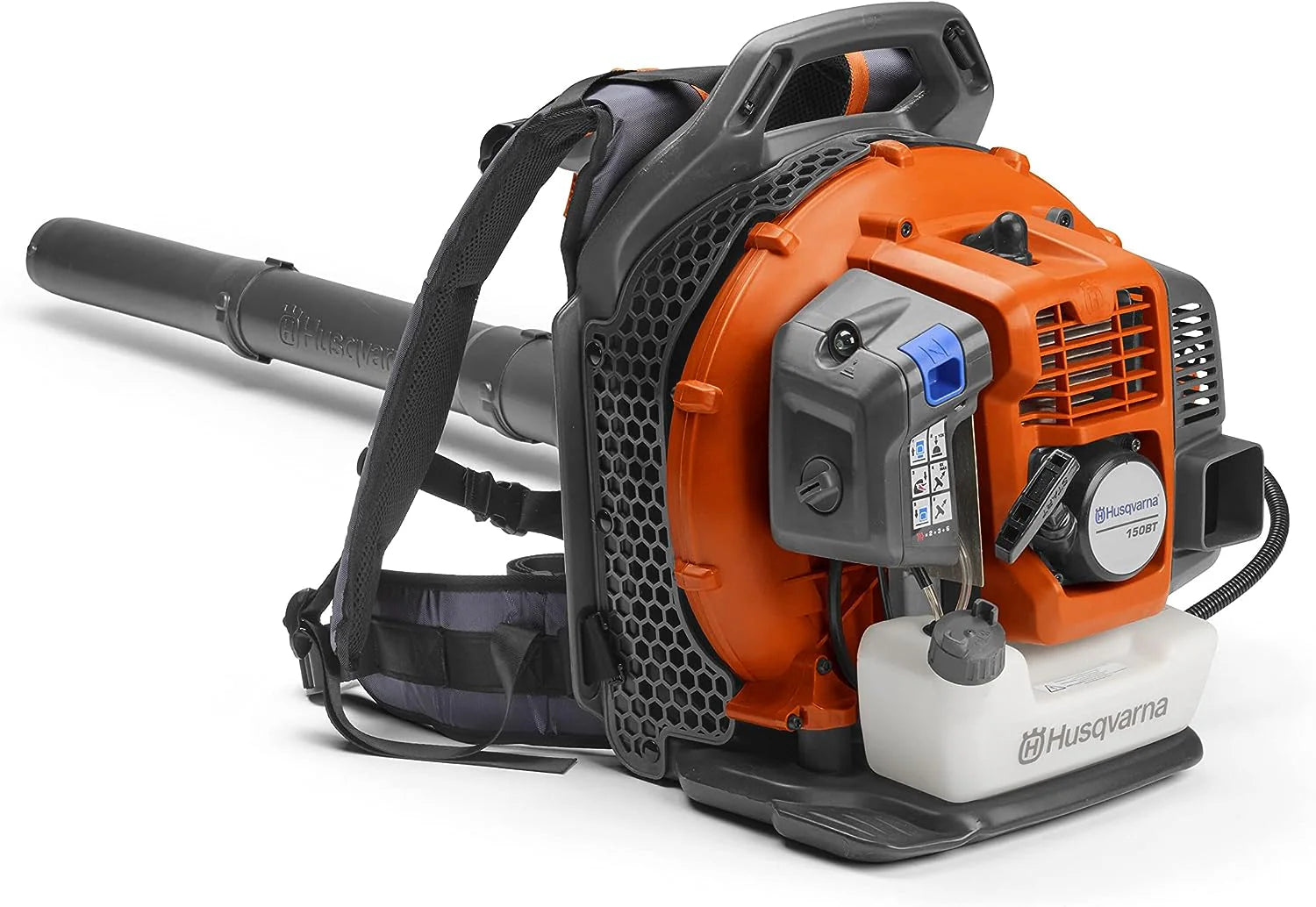 920e651bcf5672e20daccf83ea98ff438853848111705b11103c7036be505f9d-1 Husqvarna 150BT Gas Backpack Leaf Blower, 51cc 2.16HP, 765CFM 270MPH, Ergonomic Design