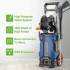 3800PSI 2.8GPM Electric Pressure Washer High Power Cleaner,Water Sprayer Machine
