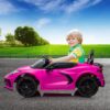 12V Kids Ride on Car Licensed Corvette Battery Powered Car Toddles Electric Sports Car Toy with Remote Control, Visual Dashboard, LED Lights,...