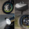 Electric Scooter with Large Basket, 550W Motor