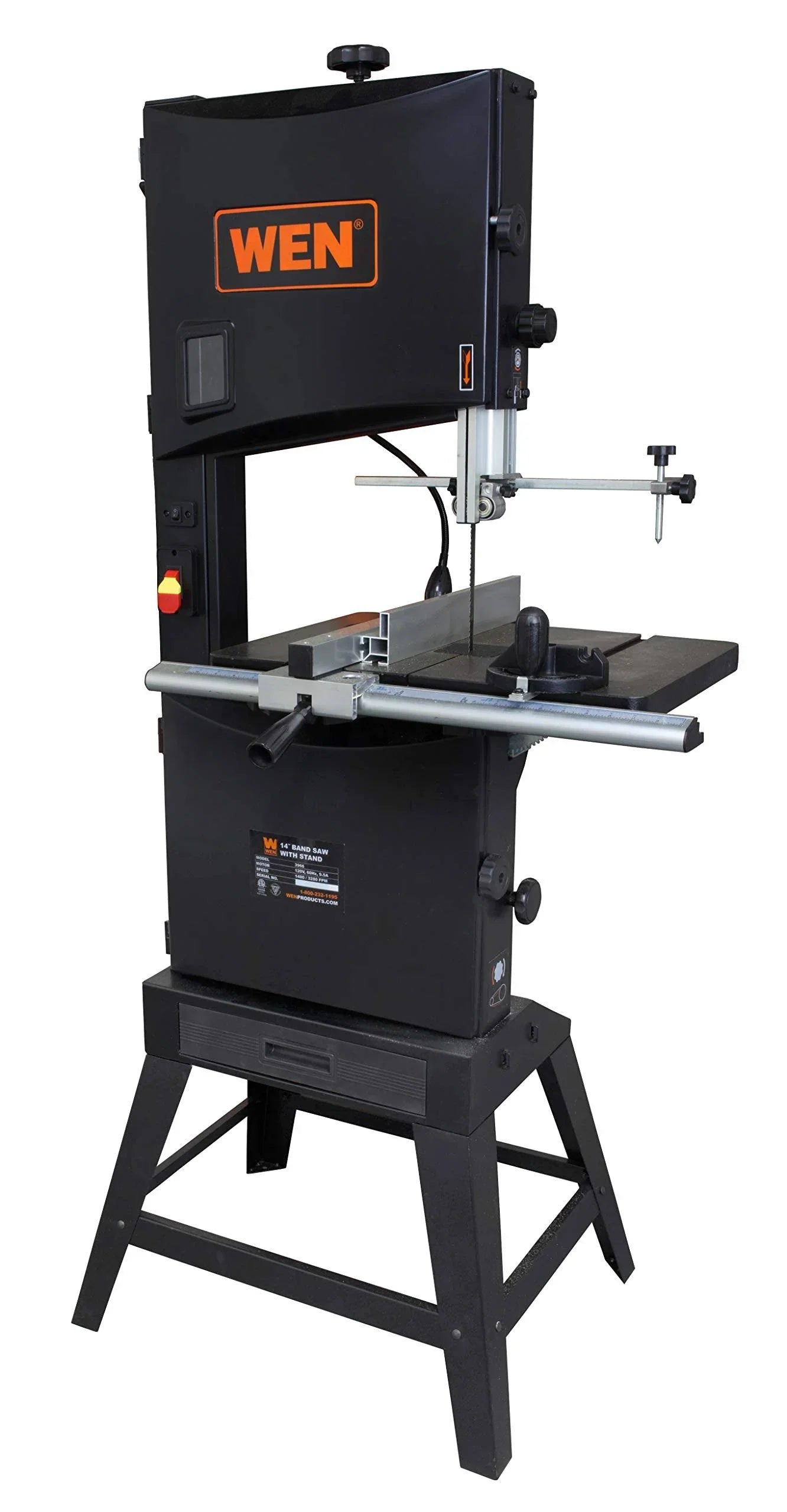 97bfe3a2a9bbdd85cce93930851ecf668c7d0f36267e9875453fcb3663a9ca0e Wen 3966T 14-inch Two-Speed Band Saw with Stand and Worklight
