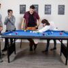 6 Ft Portable Pool Table, Adults Folding Billiards Tables for Game Room with Easy Foldable Storage, Includes Full Set of Billiard Balls, Cues,...