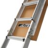 LITE 10ft Aluminum Attic Ladder, 375lb Capacity, Type IAA