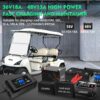 36 Volt Golf cart Charger 18-Amp Smart Charger, Car Battery Charger,Trickle Charger,36V,18-Amp and 48V,13-Amp,Lithium,LiFePO4,Lead-Acid...
