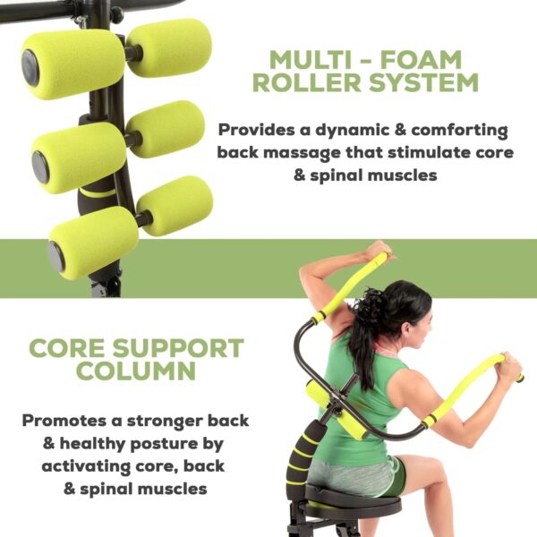 AB Doer 360 Fitness System with 6 Pack Back Roller Provides an Abdominal and Total Body Workout with Aerobics to Burn Calories and Work Muscles...