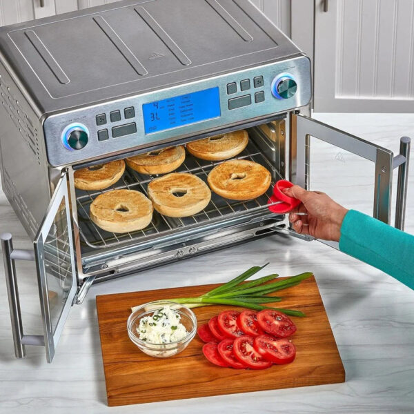 Emeril Lagasse Dual Zone 360 Air Fryer Oven Combo with French Door, 25 QT Extra Large, Cook Two Foods in Different Ways, Up to 60% Faster from...