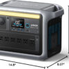 Anker SOLIX C1000 Portable Power Station with 200W Solar Panel, 1800W Solar Generator, 1056wh LFP (LiFePO4) Battery, 6 AC Outlets, Up to 2400W for...