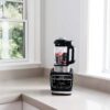 Ninja Foodi Cold & Hot Blender With 1400 Peak Watts Nonstick Glass Pitcher (HB152), 64 oz, Black