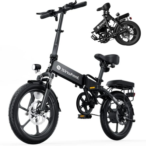 Electric Bike for Adults 500W Motor, 20 mph Folding Ebike, 14"/16"/20" Adults Electric Bicycles with Smart Uphill, 280.8Wh Battery, 25 Miles PAS...