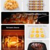 Nuwave Brio Air Fryer Oven, 15.5Qt X Large Family Size, SS Rotisserie Basket &Skewer Kit, Reversible Ultra Non Stick Grill/Griddle Plate, Powerful...