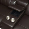 4-SEAT POWER RECLINING LEATHER SECTIONAL SOFA WITH OUTLETS AND USB PORTS