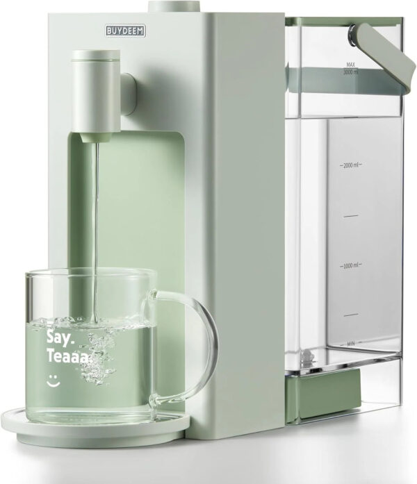3-liter instant hot water dispenser, desktop water heater, with 8 temperature settings and 5 water volume options, quickly heats up, highly...