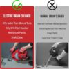 20V Cordless Electric Drain Auger-Efficient 25Ft Auto-Feed Drain Snake with Replaceable Cable,2.0Ah Battery,Charger,Storage Bag & Gloves for...
