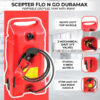 14 Gallon Portable Gas Fuel Tank with Pump, 2 Pack, Red