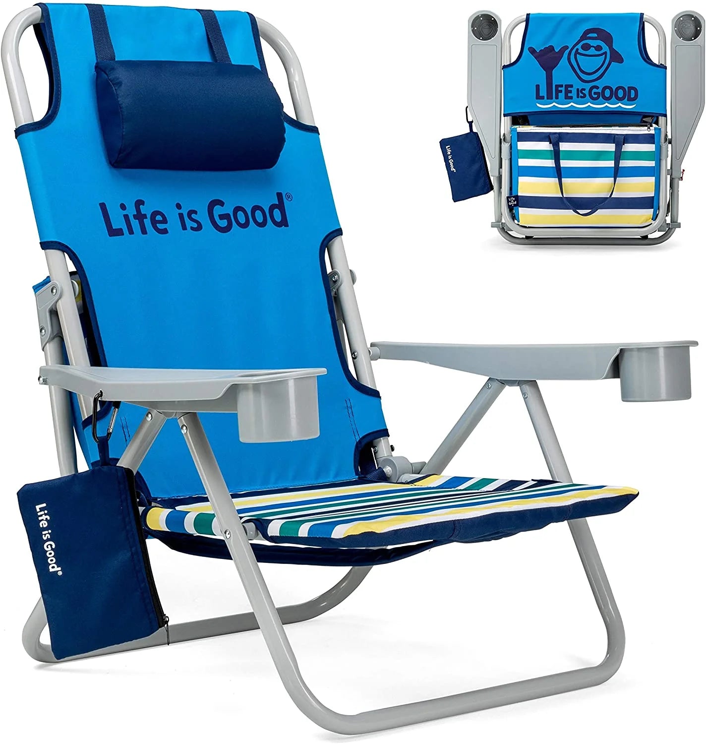 b11126773e2b2300f2bc191edb4ddbc9baa9ca6ab0fef6c64be0e04e498065cb ake Blue Beach Chair, Short