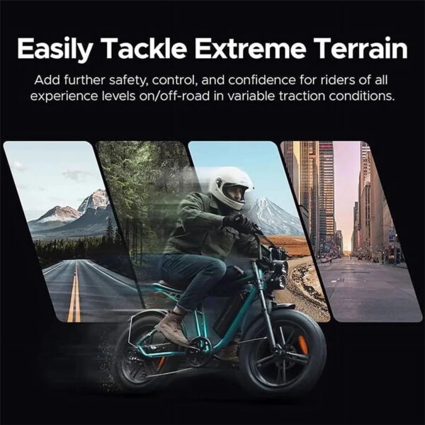 1000W Electric Bike for Adults, Retro-Style, 28mph, 94 Miles Range, 20 x4.0 Fat Tires, Full Suspension, UL Certified