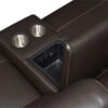 4-SEAT POWER RECLINING LEATHER SECTIONAL SOFA WITH OUTLETS AND USB PORTS