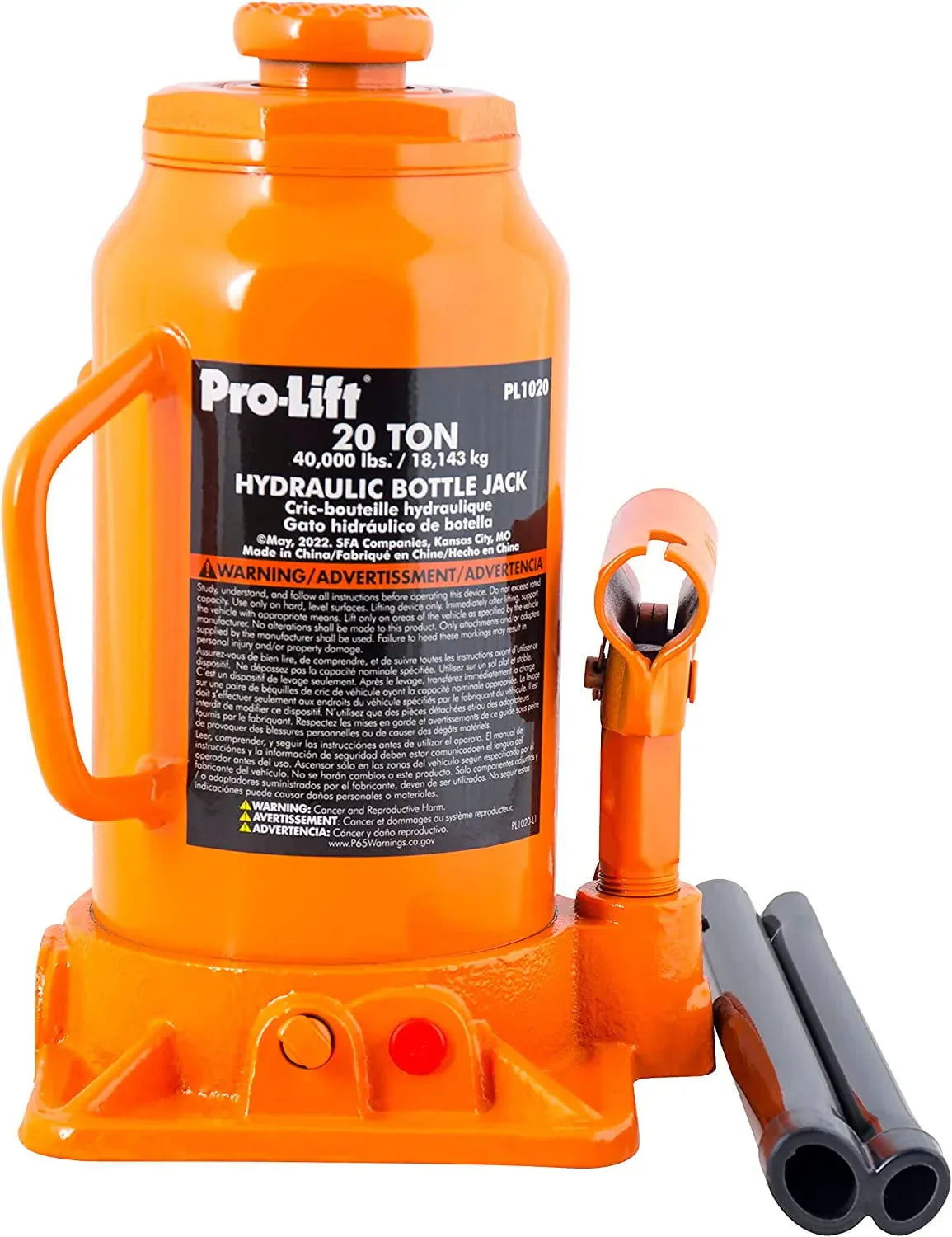 b332f388fdbc4f21b2653a8e766a09baa983d695f062552cfbf4031d64946cac 20 Ton Hydraulic Bottle Jack - Portable Car Jack 40000 Lbs Capacity with Pump Handle for Car Sedans SUV