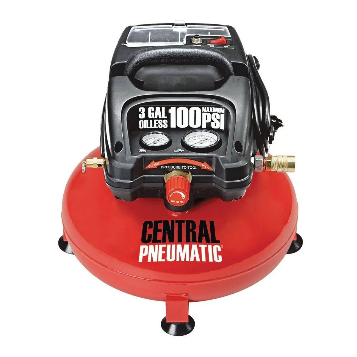 b35f811e34b6dfd12fdecb8fd0618bc27dbda10d6bd84f3143d50c02ca0f3ce0 3 gal. 1/3 100 PSI Oilless Pancake Air Compressor