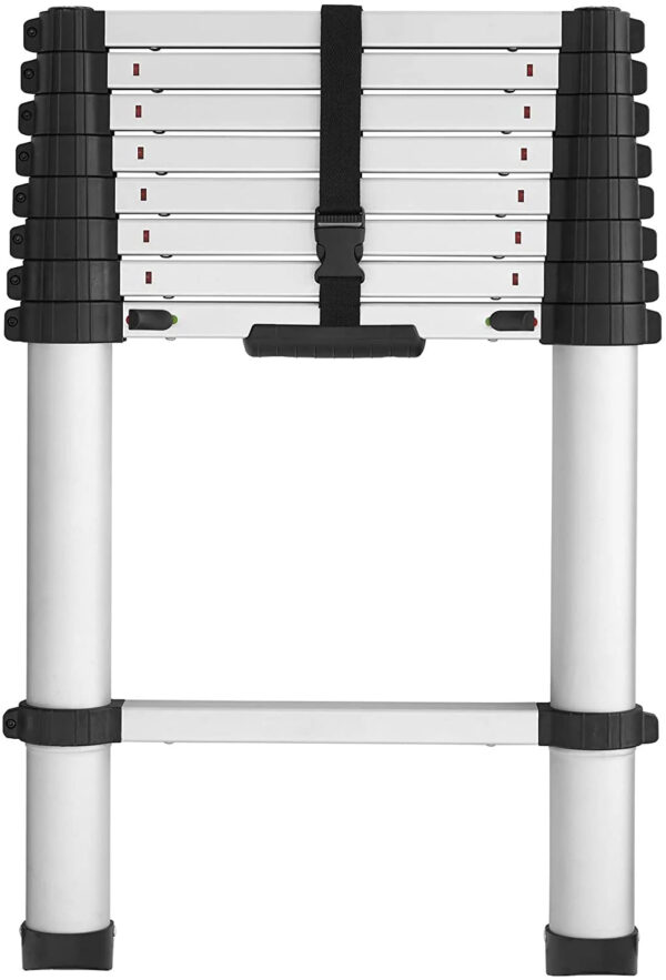 20313T1ASE SmartClose Telescoping Aluminum Ladder with Pinch-Free, Soft-Close Locking Mechanism (300-Pound Capacity, 12.5 ft. ladder with 16 ft....