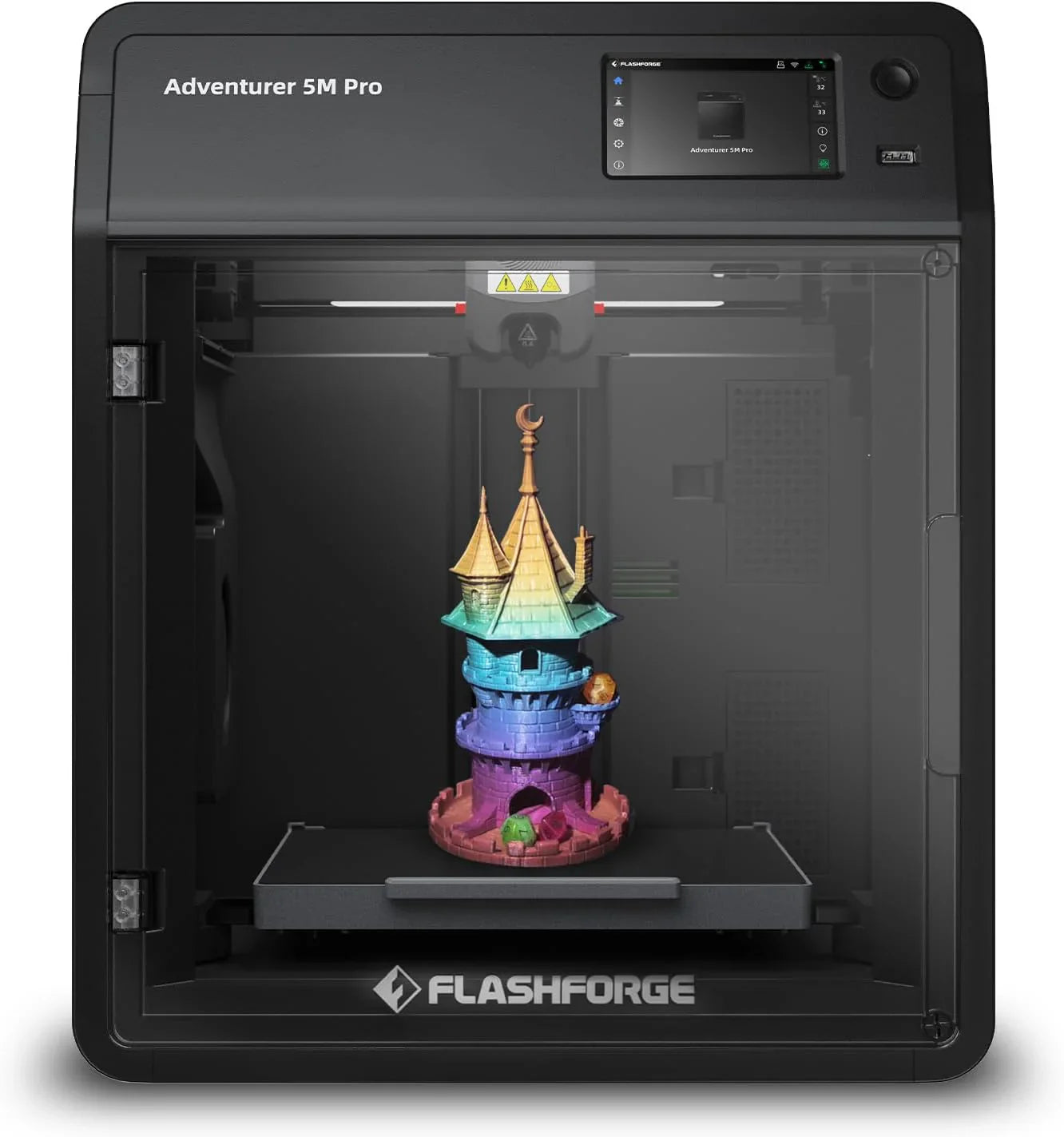 b61610d975474ff237cb9ae6635568d8c28d64f1f42812696fb8fce8586a64c1 Adventurer 5M 3D Printer with Fully Auto Leveling