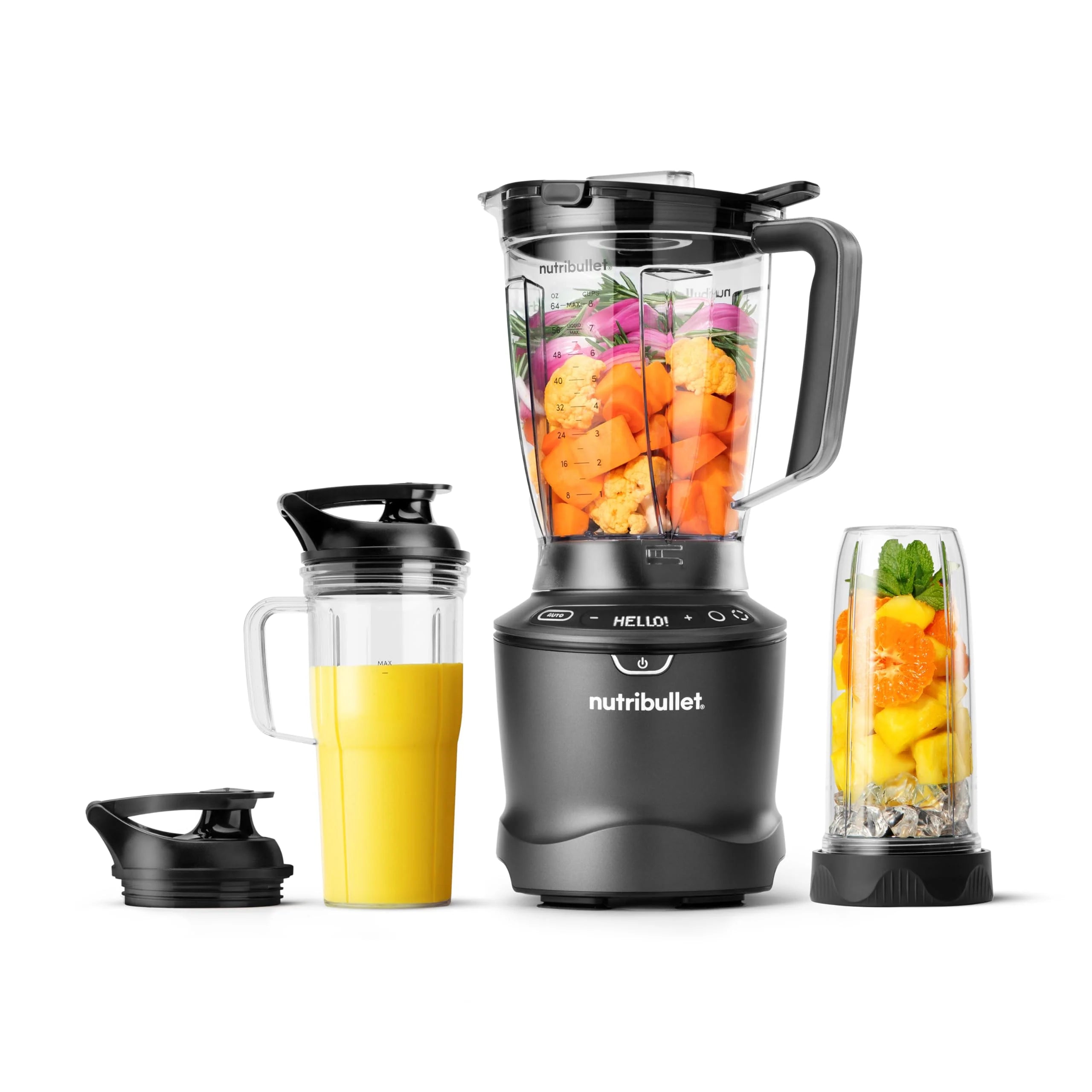 b6534186482fcb419763cec16763675a5a701a90371e8a18e3769b37f308dc6d-1 nutribullet SmartSense Blender Combo, 1400 Watt Gunmetal