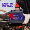 MM-H5 Start and Stop Car BCI Group Size 47 12V 60 AH, 100RC, 680 CCA Rechargeable AGM Car battery
