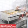 14 Inch Electric Griddle, Non-Stick Flat Top Grill Commercial Electric Countertop Griddles Stainless Steel Adjustable Temperature Control 90 F-575...