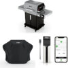Ninja FlexFlame, Grill and Smoker, Electric and Propane Grill, Roaster, BBQ Grill, 5-in-1 Cooking System, 3 Burner, Digital Control, Outdoor...