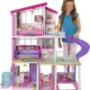 Barbie DreamHouse Dollhouse with Elevator, Pool, Lights & 70+ Accessories 3-Story Playset