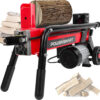 Electric Log Splitter 7-Ton - Efficient Wood Splitter with 3500 Motor Speed, 15 Amp, Horizontal Full Beam Design and Steel Wedge for Firewood &...