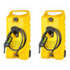 14 Gal Diesel Fuel Tank Container Pump, 2 Pack, Yellow