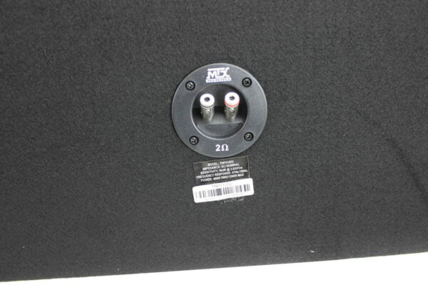 MTX 12" Dual Loaded Car Subwoofer w/Sub Box, Amplifier, & QPower Wiring Kit