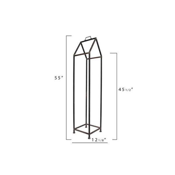 3R Studios House Shaped Metal Log Holder
