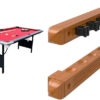 6 Ft Portable Pool Table, Adults Folding Billiards Tables for Game Room with Easy Foldable Storage, Includes Full Set of Billiard Balls, Cues,...