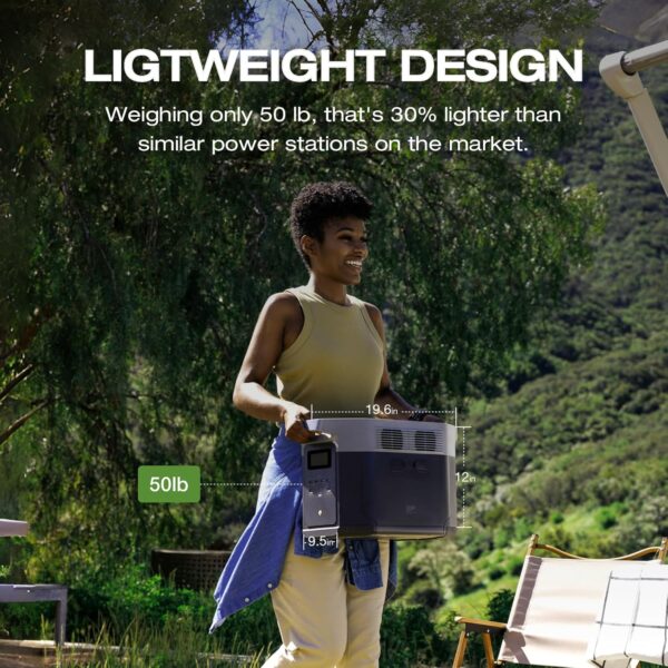 Portable Power Station Delta 2 Max 2400W Solar Generator
