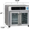 Emeril Lagasse 26 QT Extra Large Air Fryer, Convection Toaster Oven with French Doors, Stainless Steel