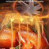 Nuwave Brio Air Fryer Oven, 15.5Qt X Large Family Size, SS Rotisserie Basket &Skewer Kit, Reversible Ultra Non Stick Grill/Griddle Plate, Powerful...