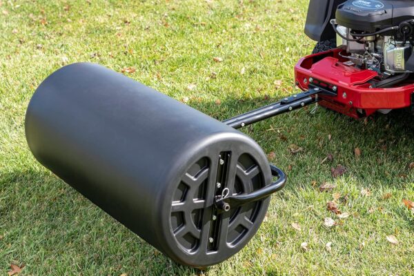 Agri-Fab 45-0604 18" x 48" Tow Behind Poly Lawn Roller 550 lbs Weight with Water, Poly Drum and Steel Frame, with Plug. Designed for Lawn and...