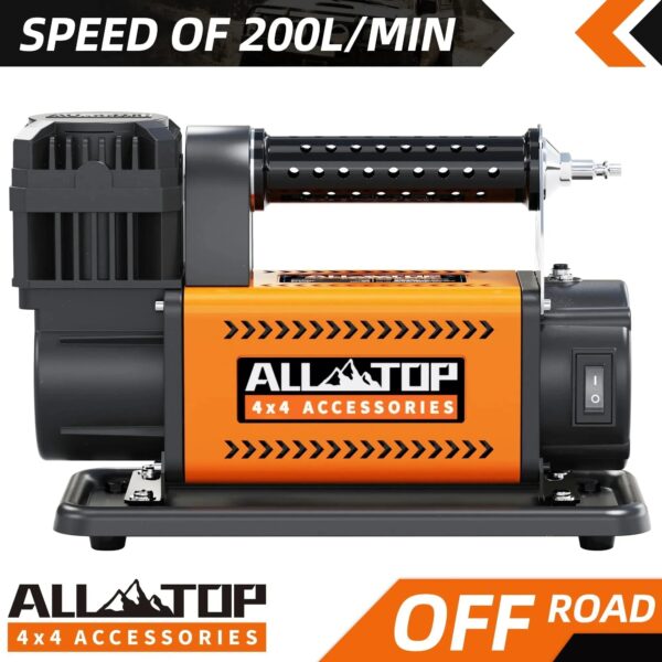 Air Compressor with Digital Pressure Gauge Tire Inflator Kit, 12V Portable Inflator 7.06ft/Min, Offroad Air Pump for Truck Tires, Heavy Duty Max...