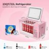 12 Volt Refrigerator 12V Car Fridge 23 Quart Portable Freezer Compressor Cooler 12/24V DC 110~240 Volt AC for Truck Van RV Camper SUV Travel...