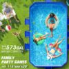 Foldable Pool, Large Non-Inflatable Swimming Pool For Kids,Adult Collapsible Pools Hard Plastic Shell, Oversized Thickened,Portable Folding Kids...