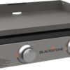 Blackstone 1666 22 Tabletop Griddle with Stainless Steel Faceplate, Powder Coated Steel, Black