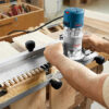 BOSCH 1617EVSPK Wood 12 Amp Router Tool Combo Kit - 2.25 Horsepower Plunge Router & Fixed Base with a Variable Speed